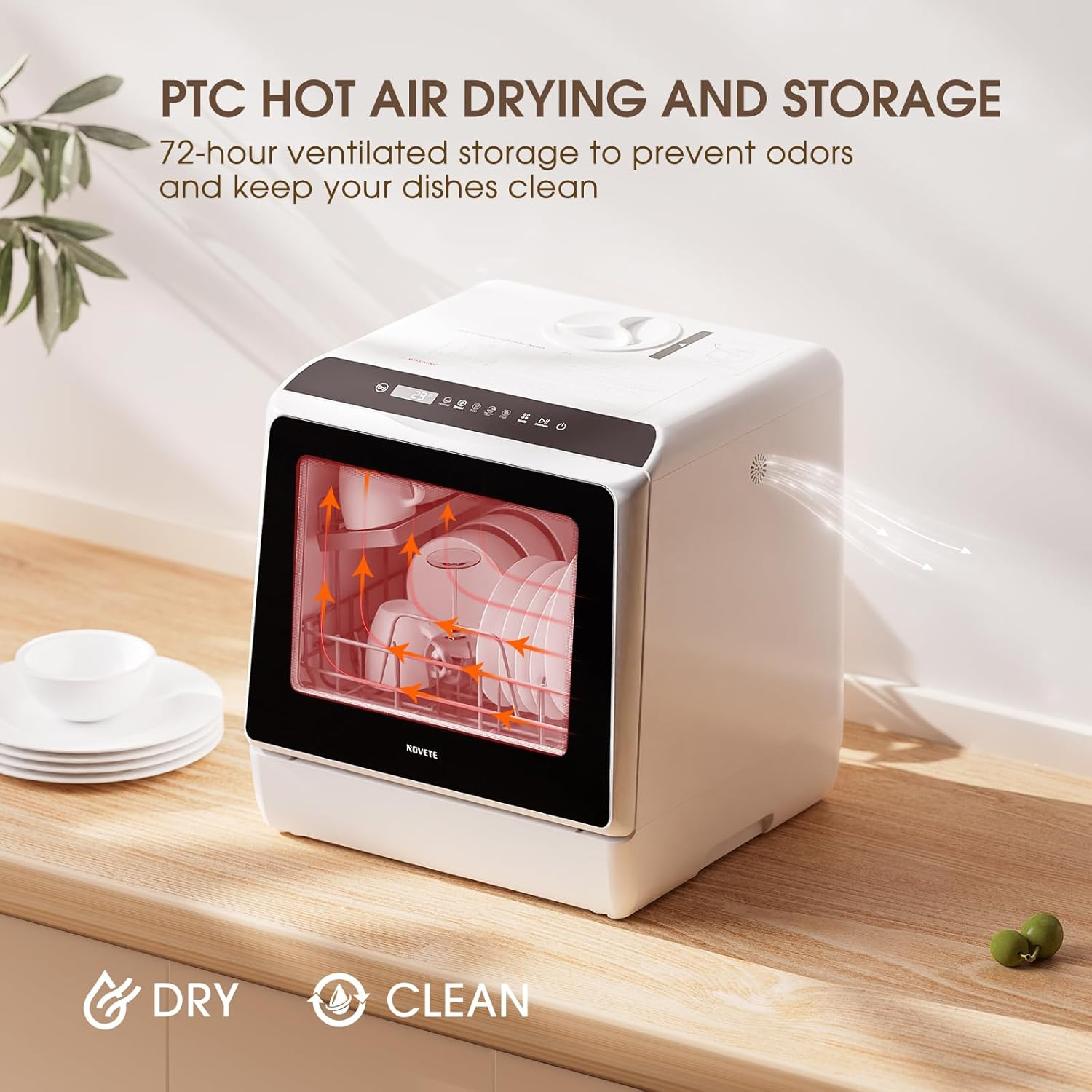 Compact Countertop Dishwasher — Small Size, Big Power