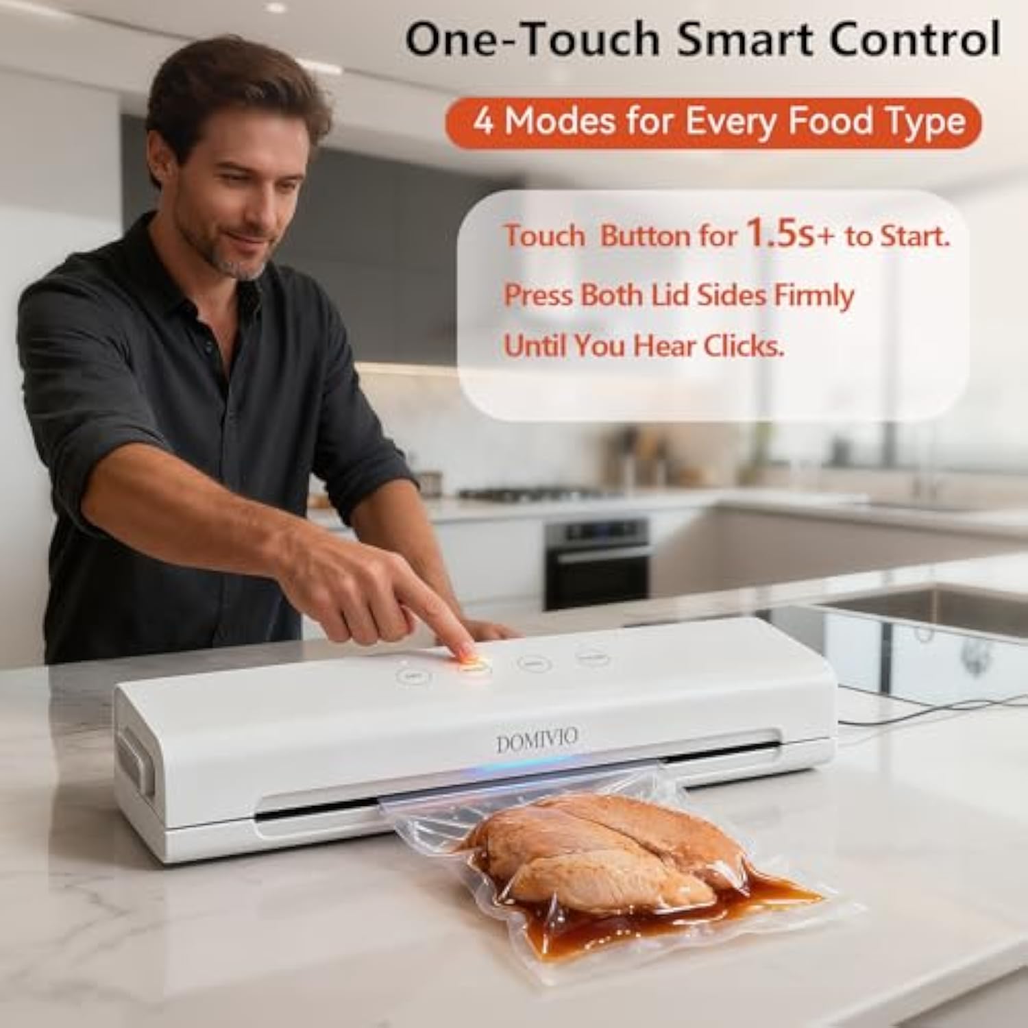 4-in-1 Vacuum Sealer Machine — Keep Food Fresh Up to 5x Longer