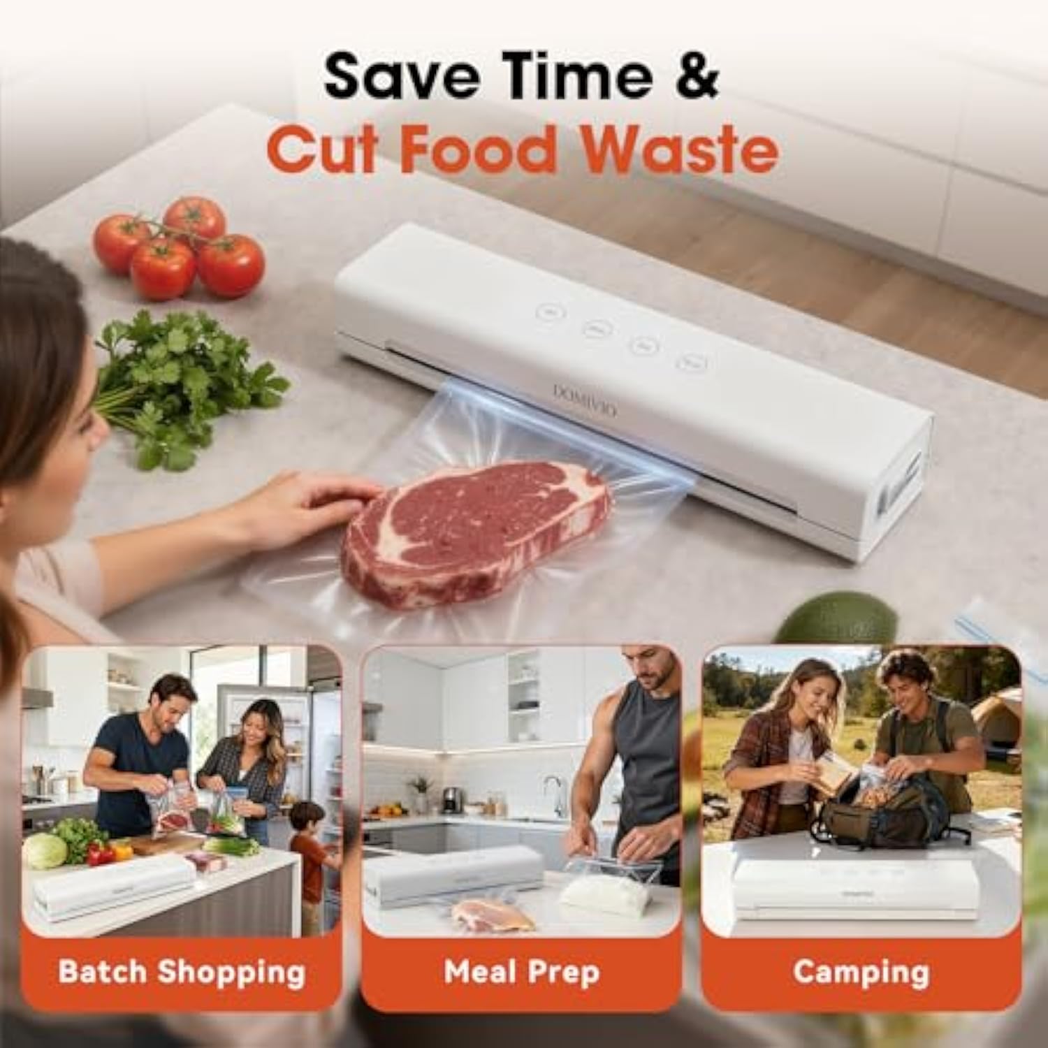 4-in-1 Vacuum Sealer Machine — Keep Food Fresh Up to 5x Longer